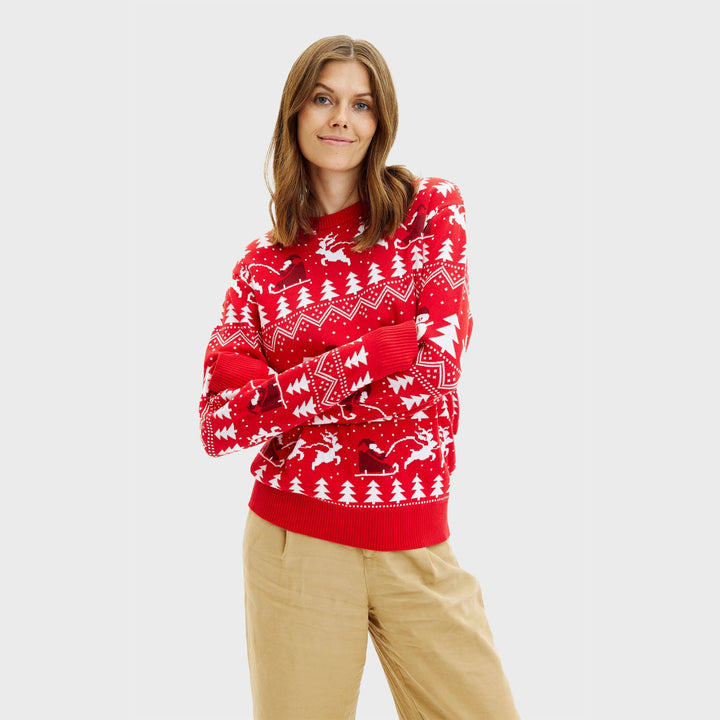 Mune | The stylish Christmas sweater red Women