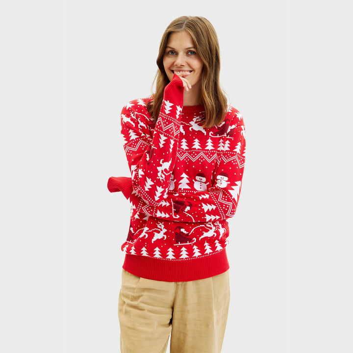 Mune | The stylish Christmas sweater red Women