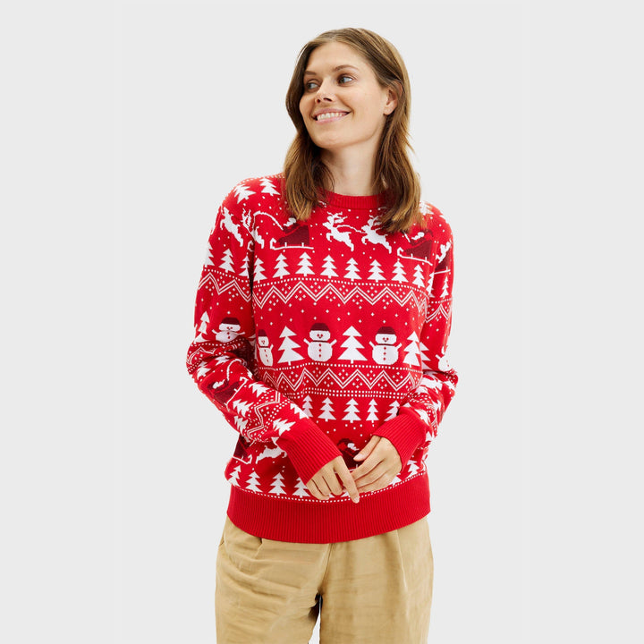 Mune | The stylish Christmas sweater red Women