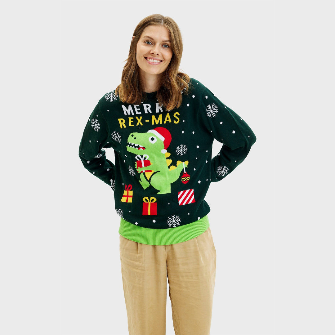 Mune | Funny Dino Christmas Sweater Women