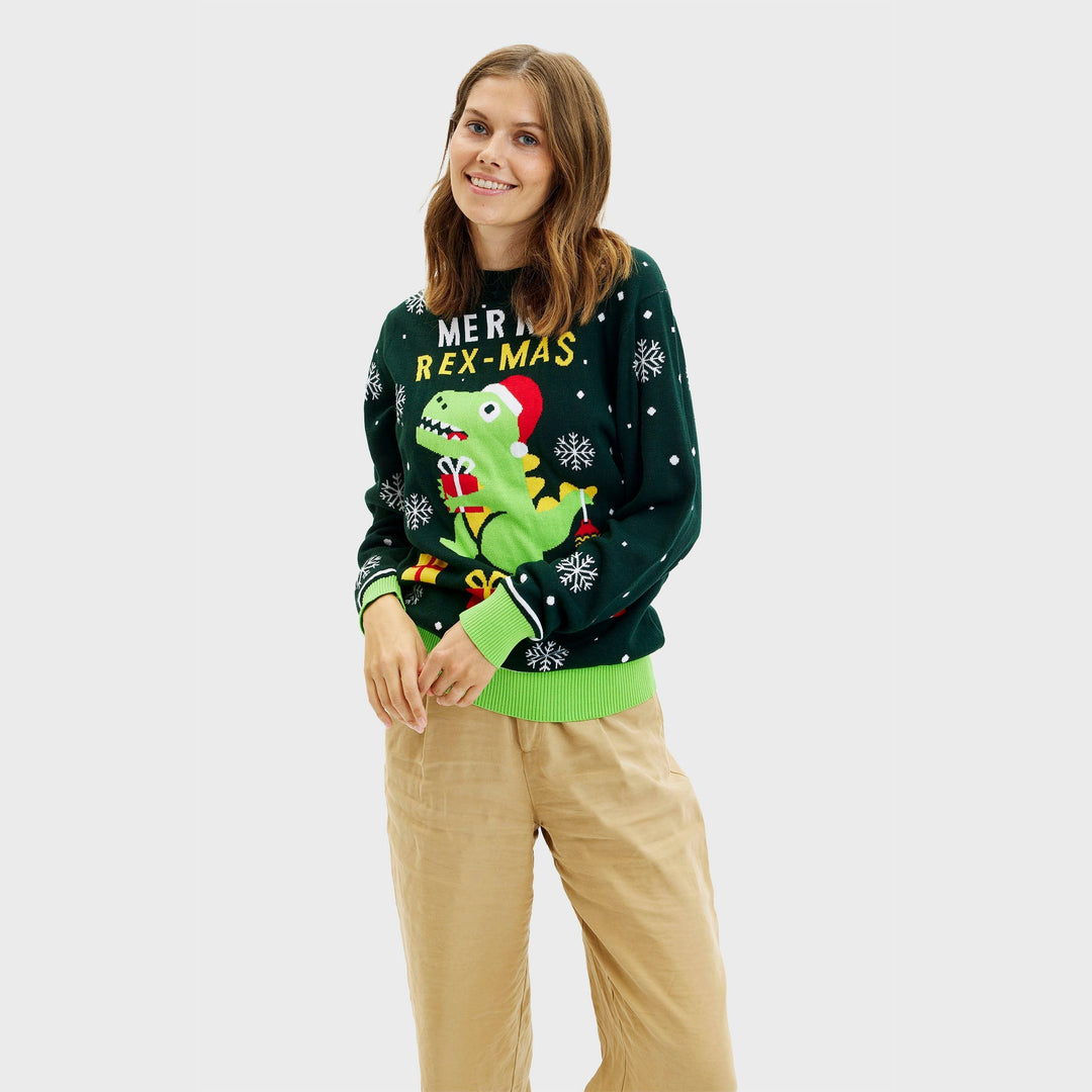 Mune | Funny Dino Christmas Sweater Women