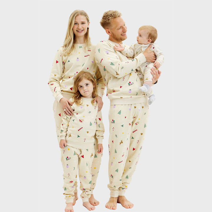 Mune | Christmas sweatshirt set beige Men