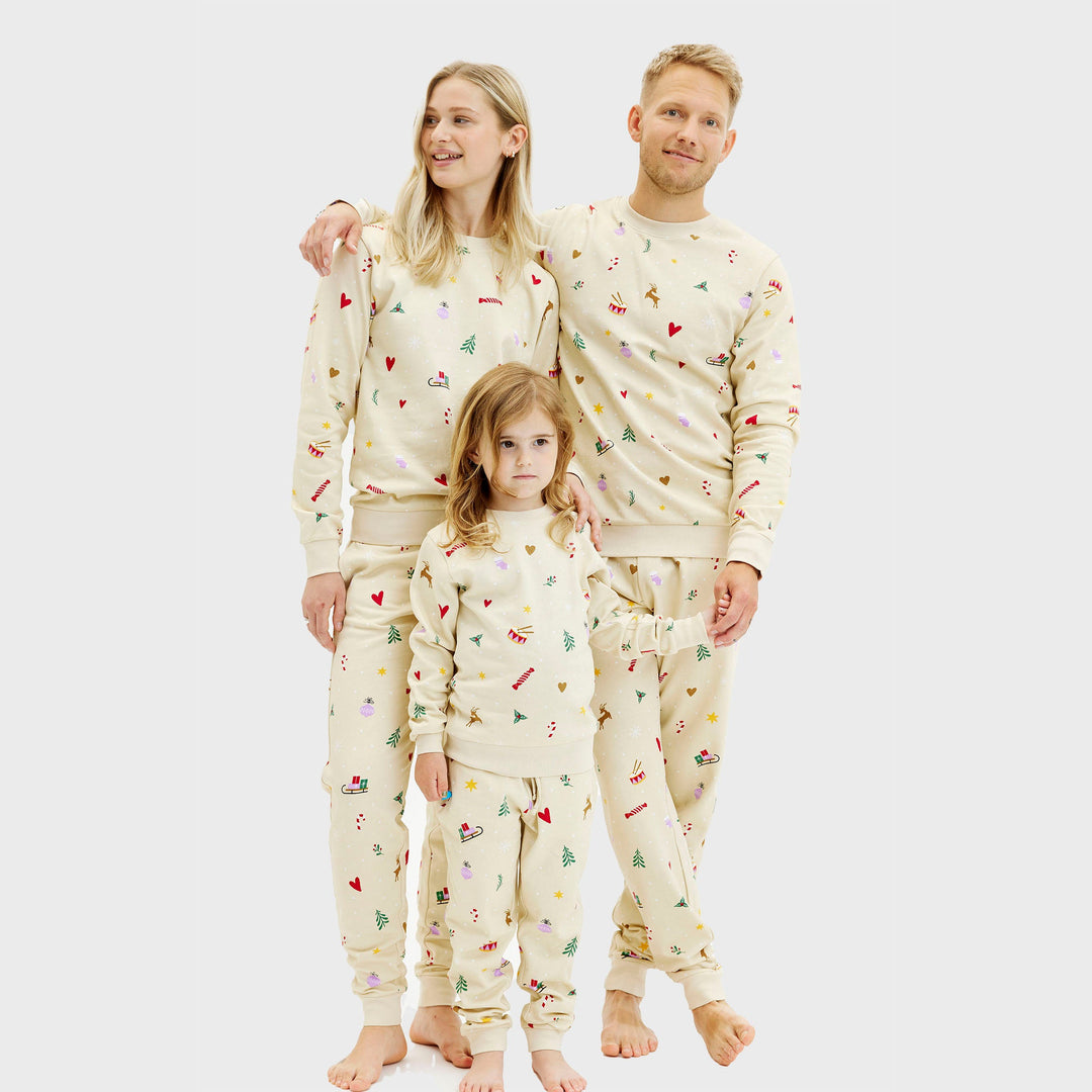 Mune | Christmas sweatshirt set beige Men
