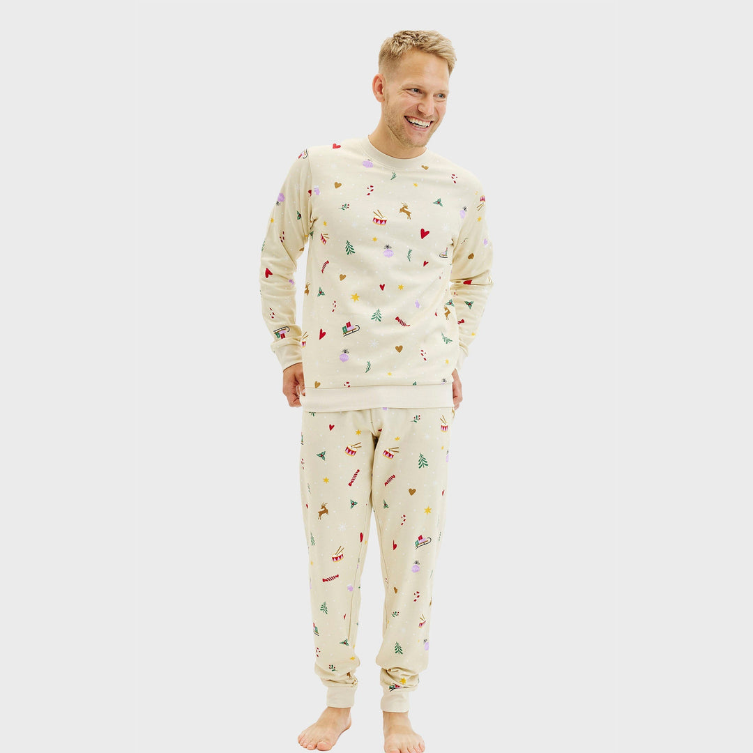 Mune | Christmas sweatshirt set beige Men