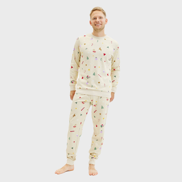 Mune | Christmas sweatshirt set beige Men