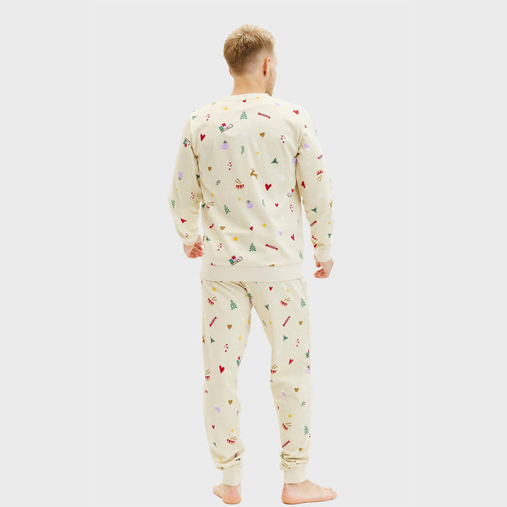 Mune | Christmas sweatshirt set beige Men