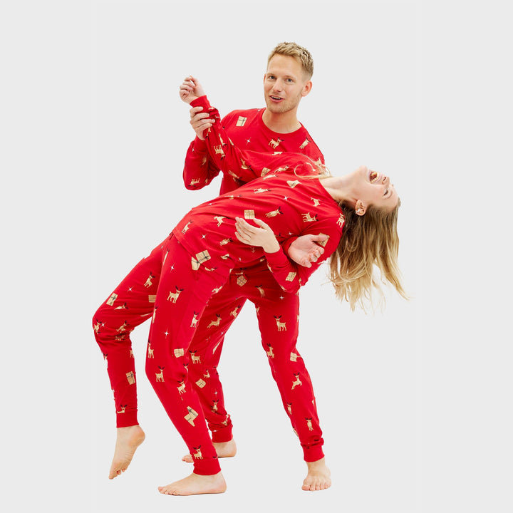 Mune | Elegant red Christmas pajamas Men's