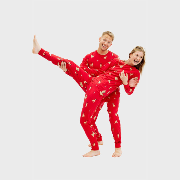 Mune | Elegant red Christmas pajamas Women's
