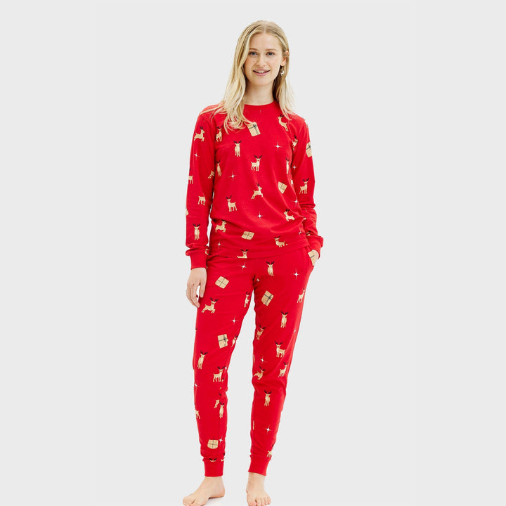 Mune | Elegant red Christmas pajamas Women's