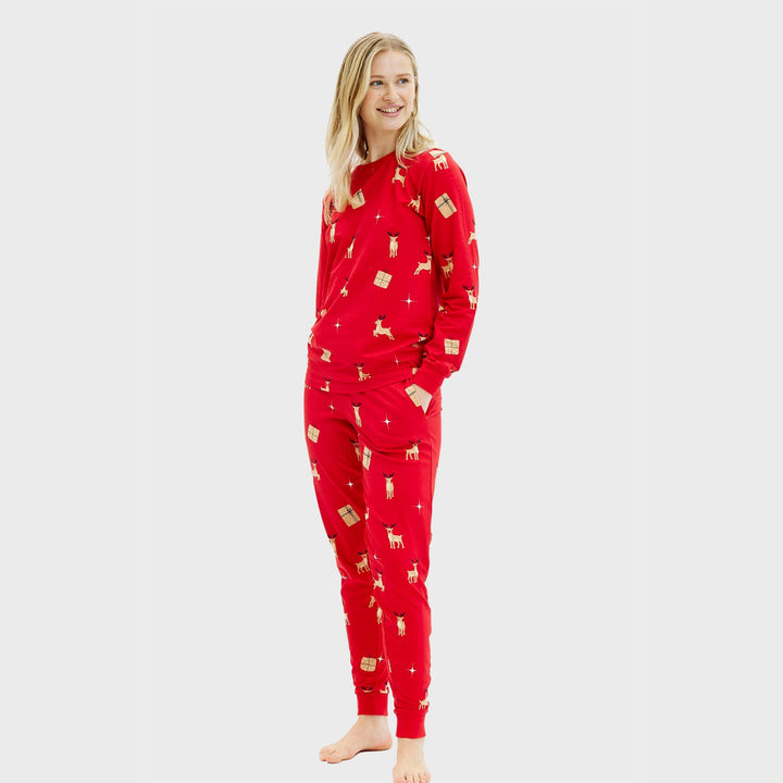 Mune | Elegant red Christmas pajamas Women's