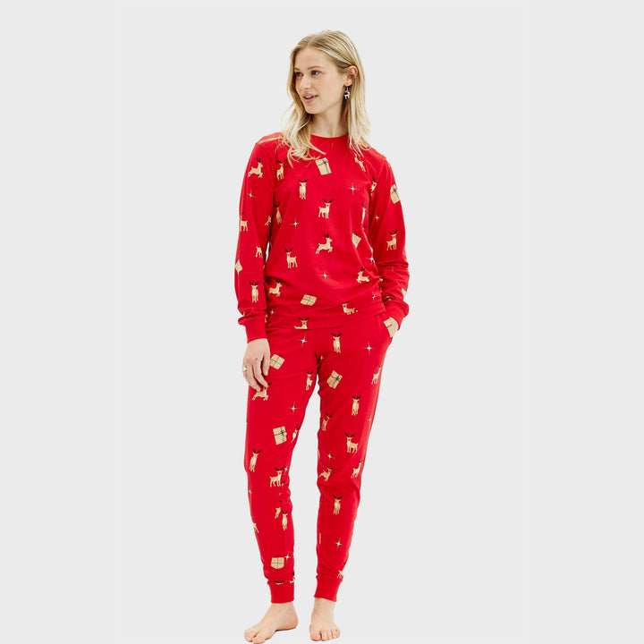 Mune | Elegant red Christmas pajamas Women's