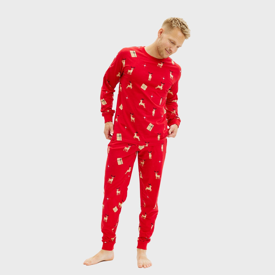 Mune | Elegant red Christmas pajamas Men's