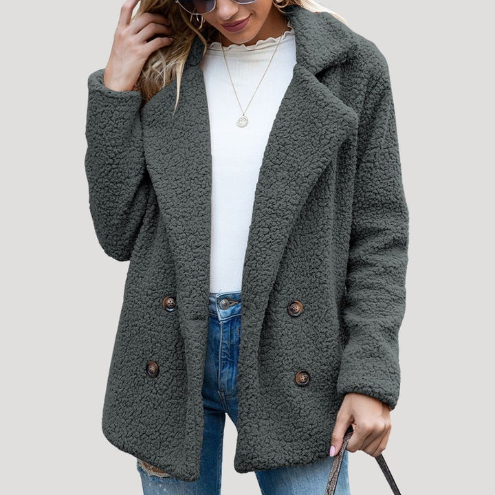 Mune | Women's Teddy Fleece Double-Breasted Winter Jacket