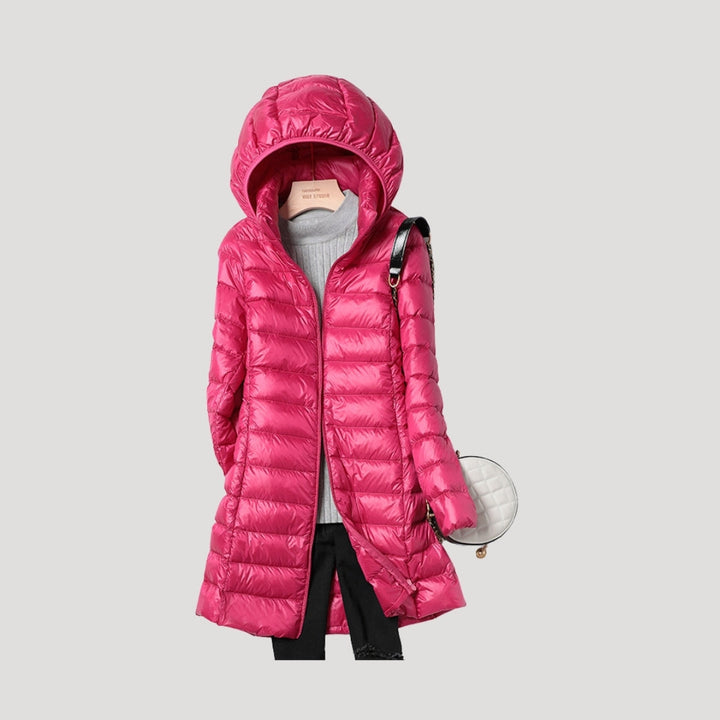 Mune | Women long padded winter puffer coat with hood