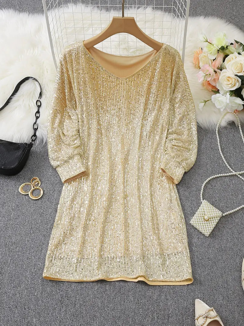 Mune | G Dress Mini Glittering With One Shoulder