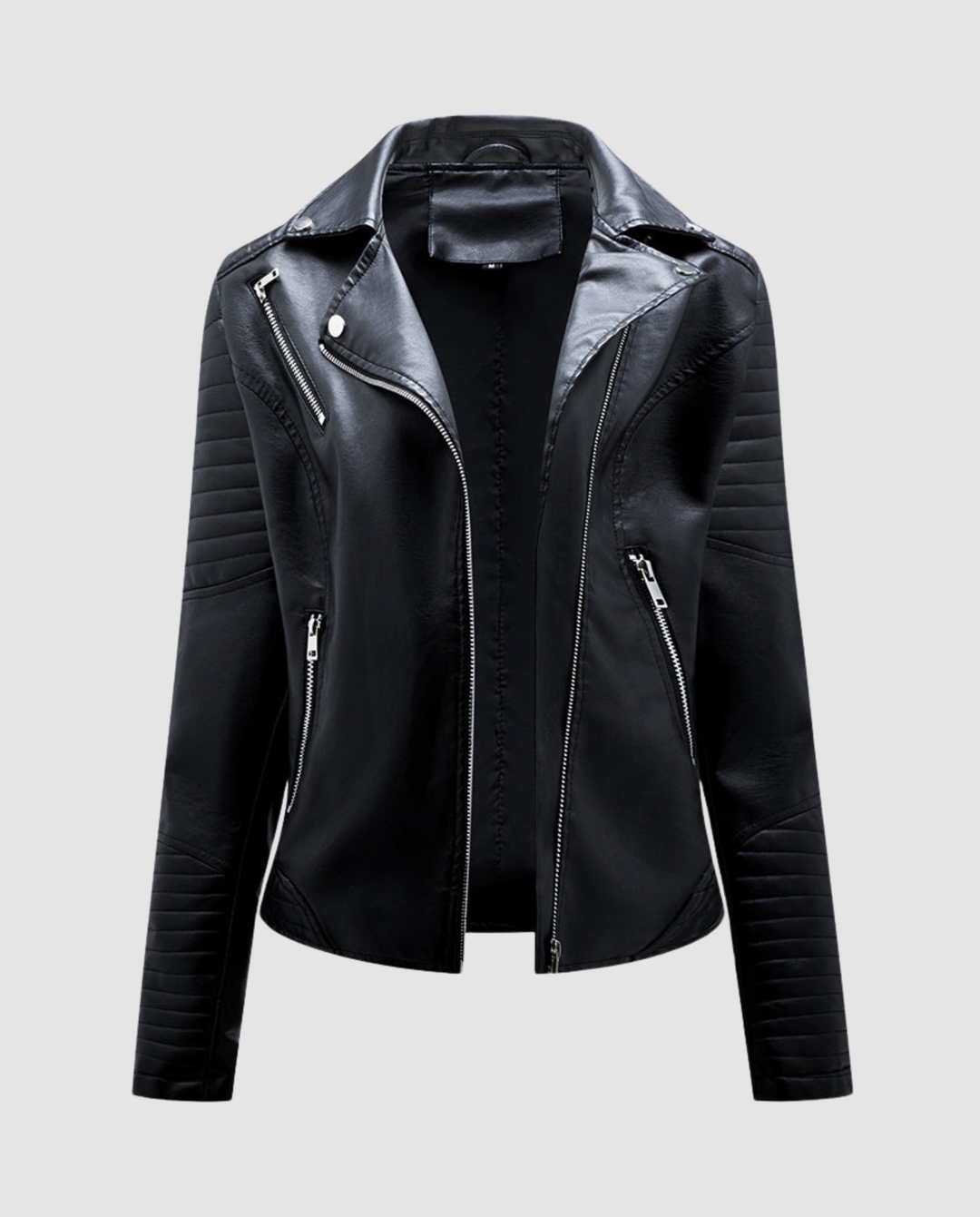 Elegant Faux Leather Jacket Women