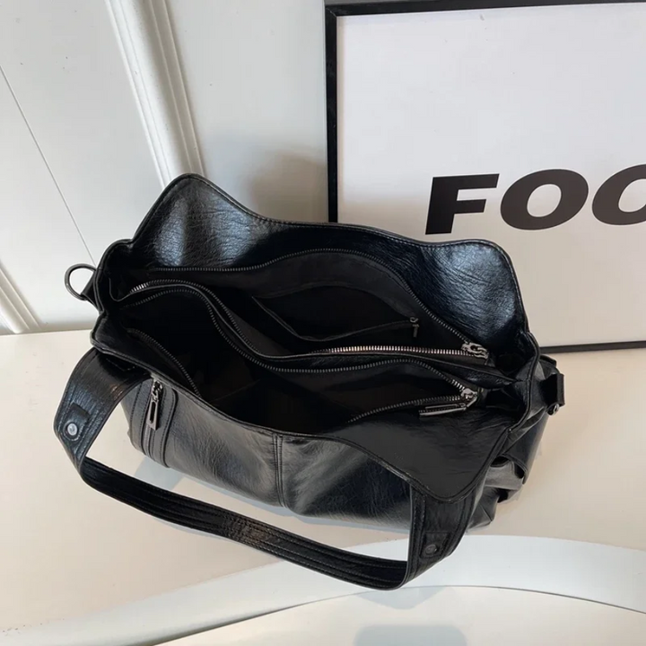 Mune | Stylish Leather Handbag with Zipper