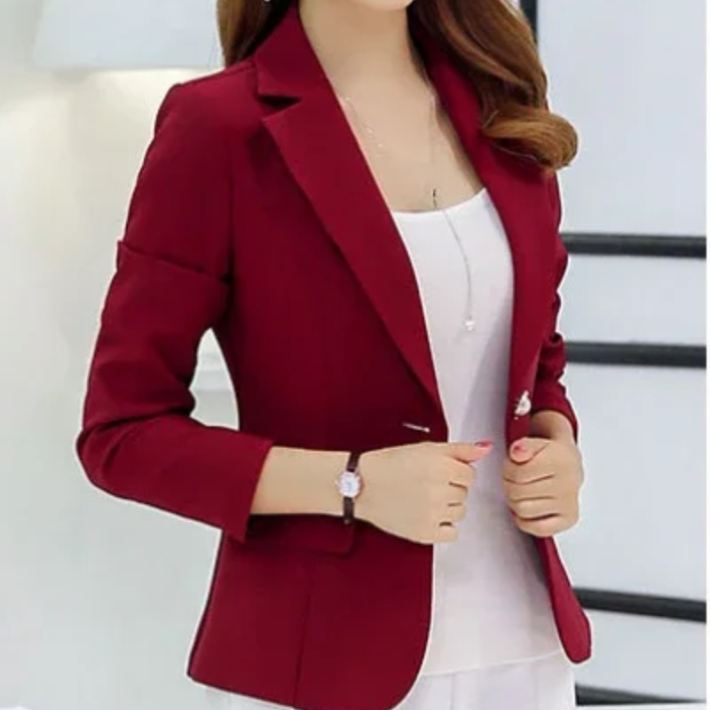 Women's Tailored Slim Fit Office Blazer
