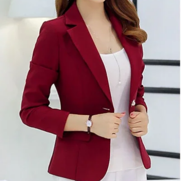 Women's Tailored Slim Fit Office Blazer