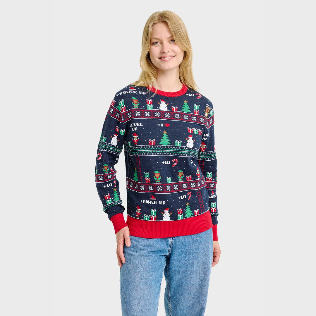 Mune | Vintage Gaming Christmas Knit Sweater Women