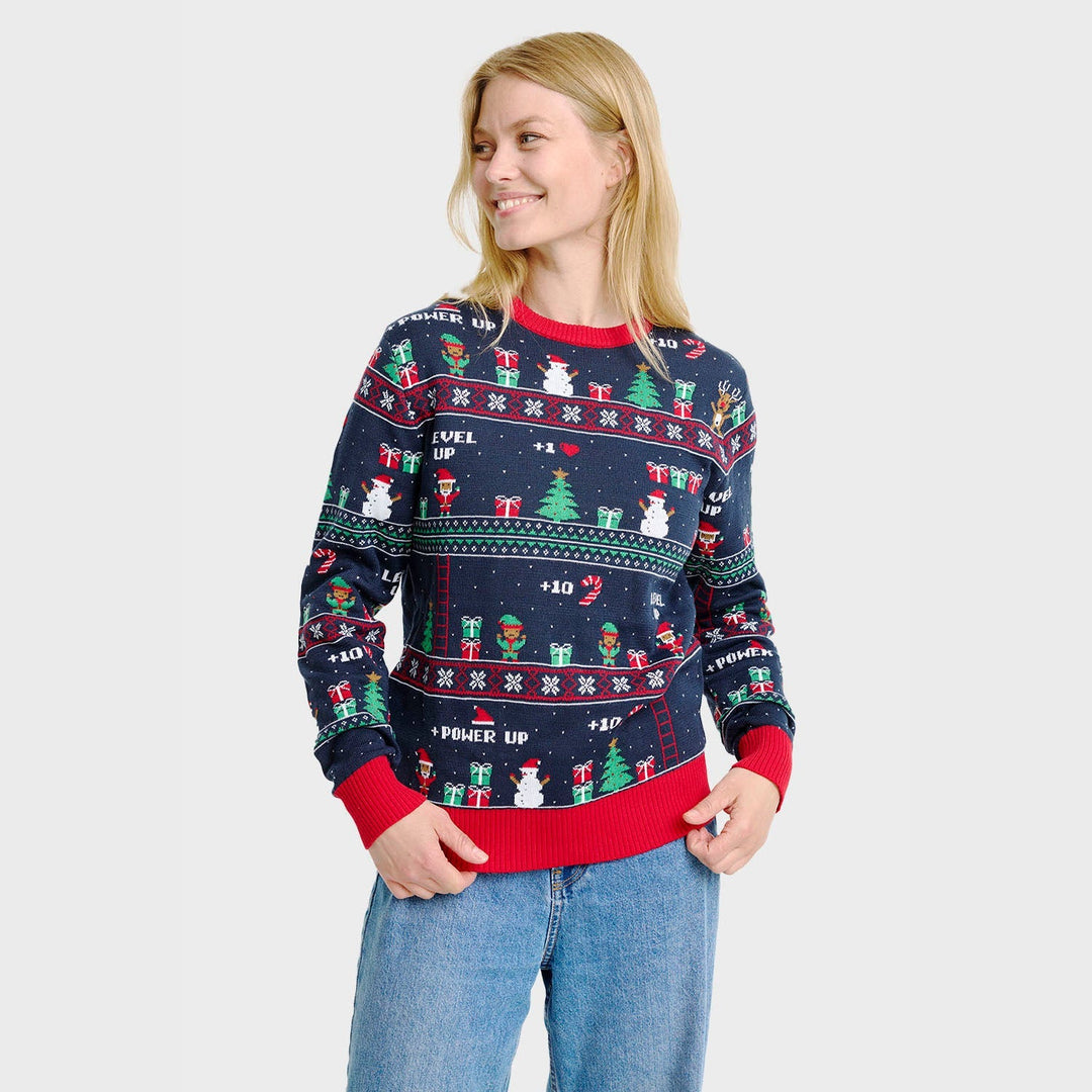 Mune | Vintage Gaming Christmas Knit Sweater Women