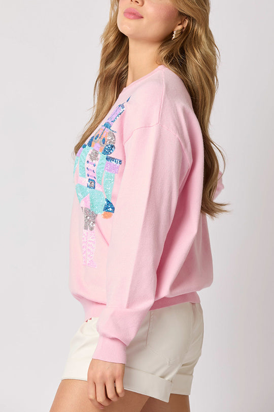 Mune | Christmas Soldier Sequin Fashion Casual Sweatshirt