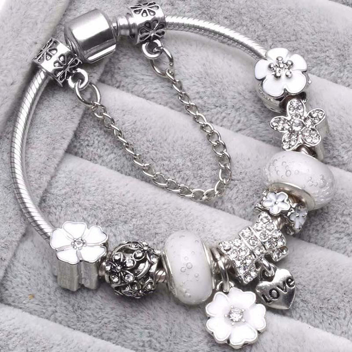 Mune Fashion | Peach Blossom Charm Bracelet