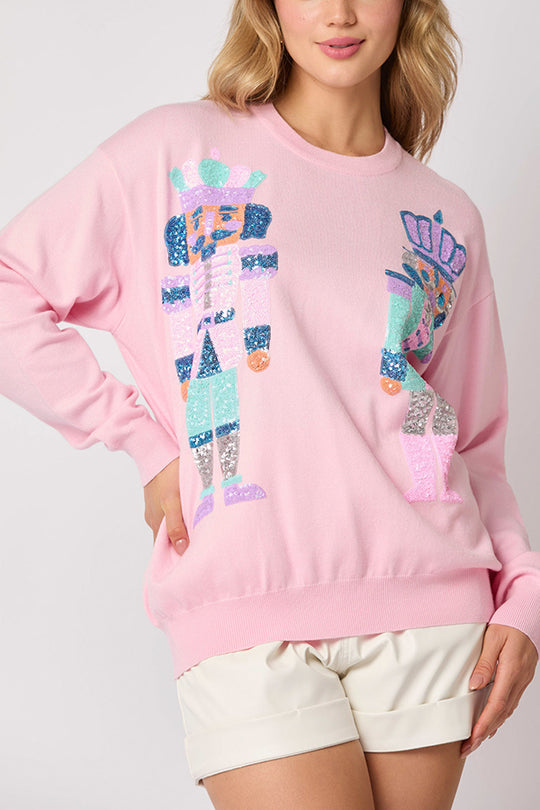 Mune | Christmas Soldier Sequin Fashion Casual Sweatshirt