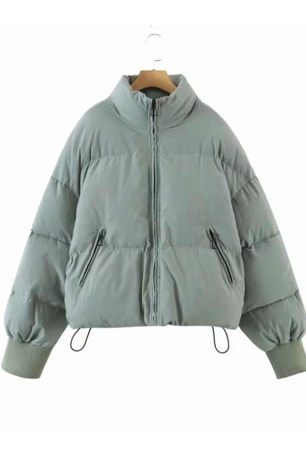 Mune | Collar Zipper Pocket Thick Warm Cotton Jacket