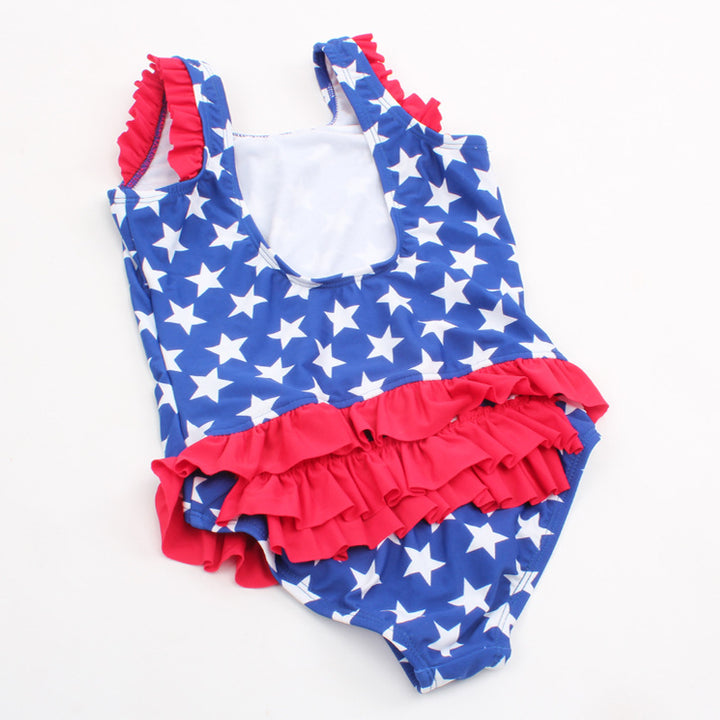 Girls Swimsuit with Star Print Mune Fashion