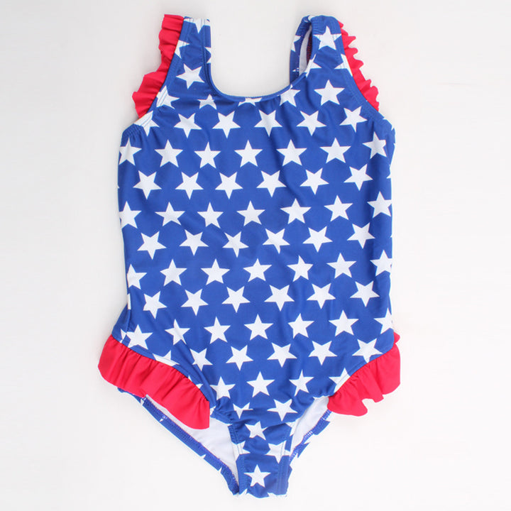 Girls Swimsuit with Star Print Mune Fashion