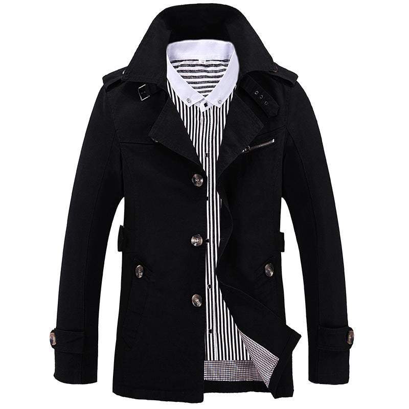 Men's Elegant Field Trench with tailored fit, shoulder flaps and adjustable cuffs Mune Fashion