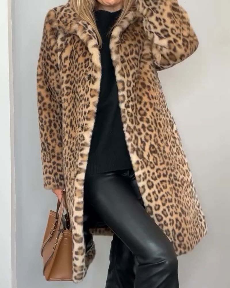 Mune | Leopard Long Soft Jacket