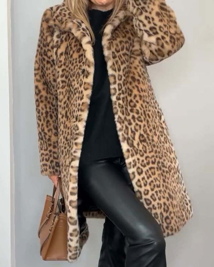 Mune | Leopard Long Soft Jacket