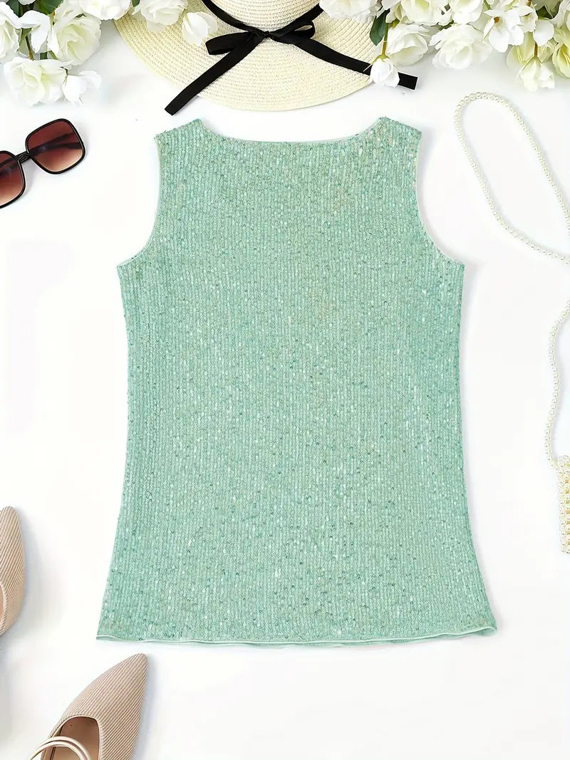 Mune Fashion | Sleeveless Top with Sequins