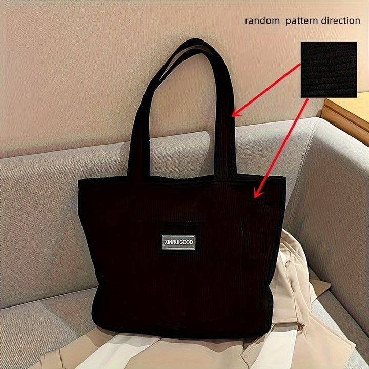 Mune | Elegant Women's Bag Made Of High-Quality Cord Fabric Vegan Leather