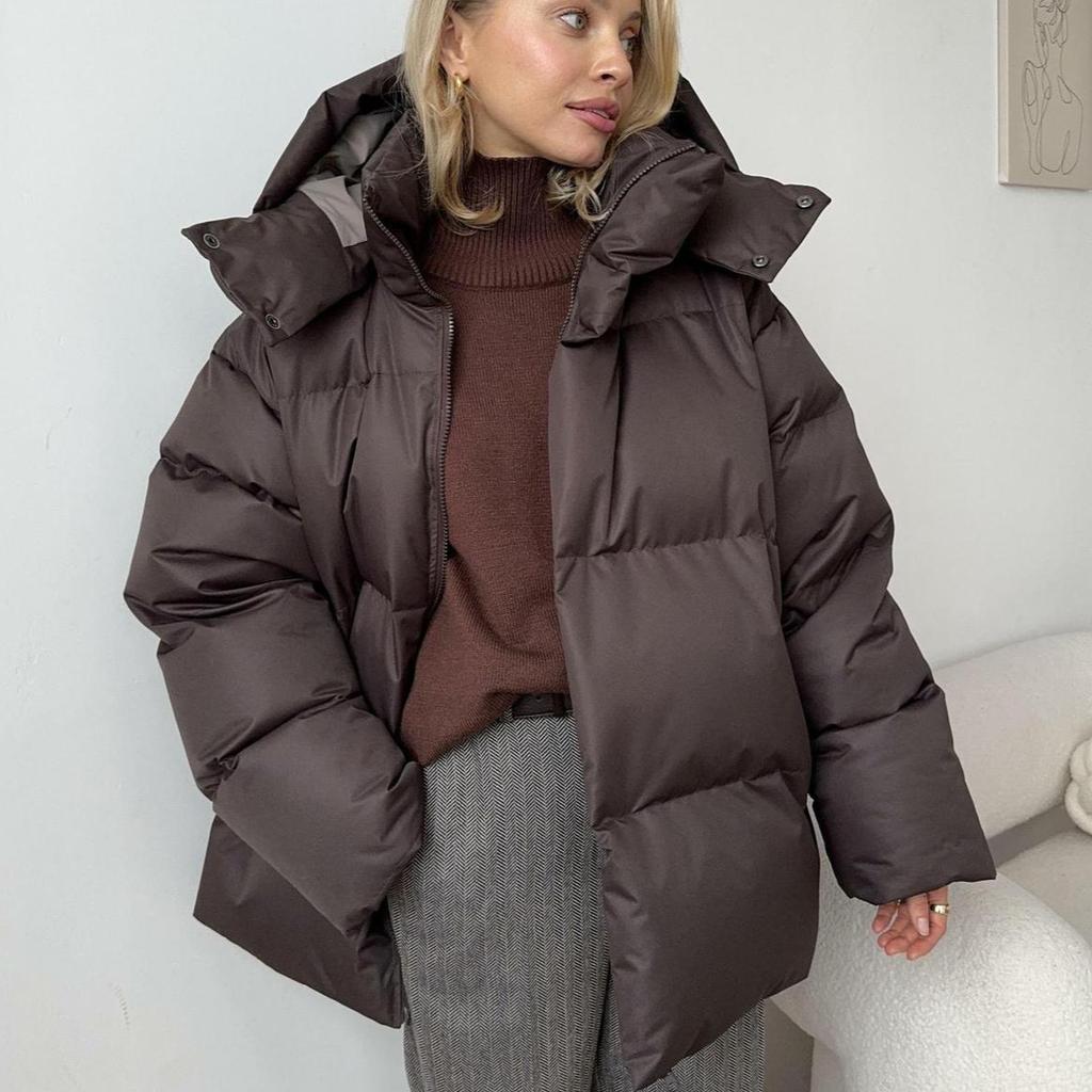 Mune | Puffer Jacket Brown Warm Winter Jacket Comfortable