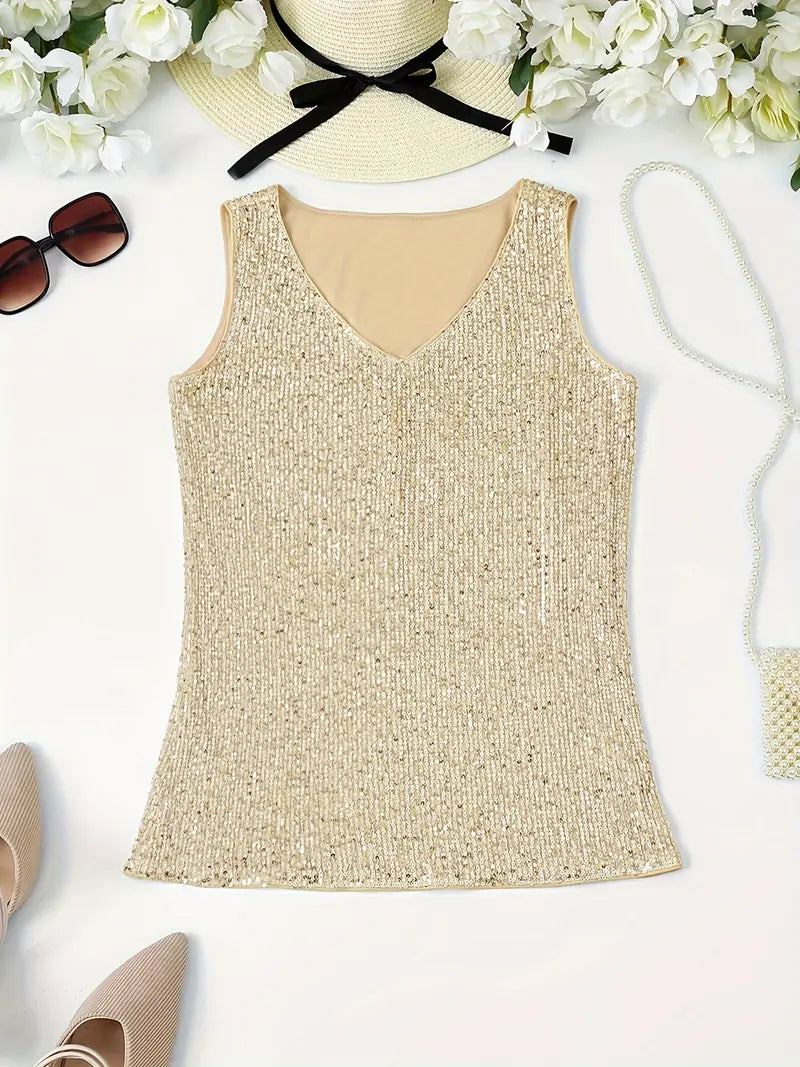 Mune Fashion | Sleeveless Top with Sequins