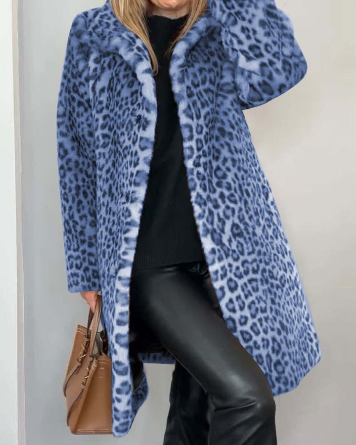 Mune | Leopard Long Soft Jacket