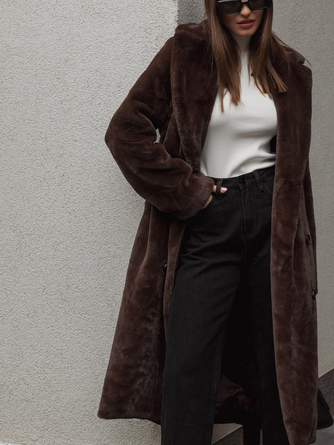 Mune | Long Coat with Elegant Shape