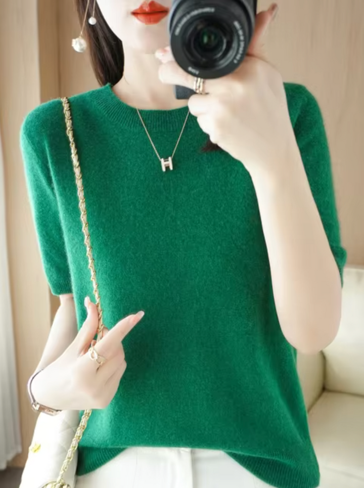 Mune Fashion | Short-sleeved wool sweater