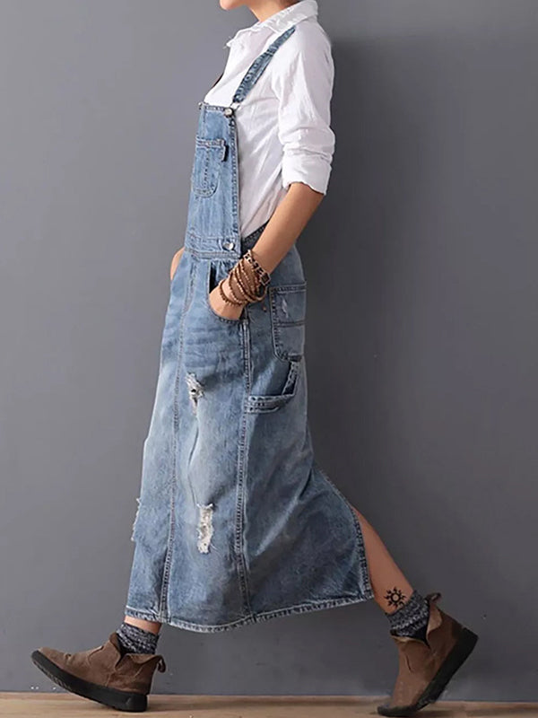 Mune | Casual Denim Spaghetti Dress