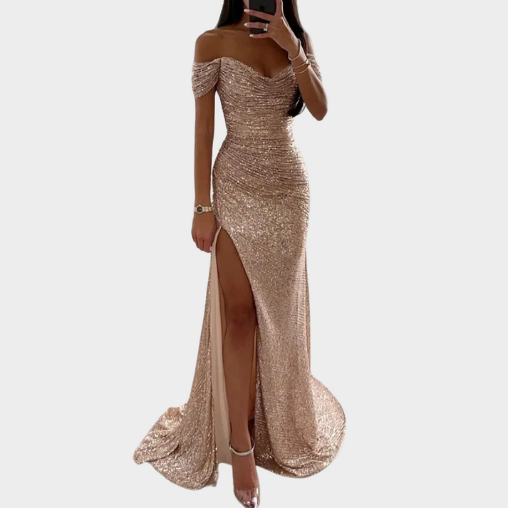 Mune | Women's Long Elegant Evening Dress with Slit for Women