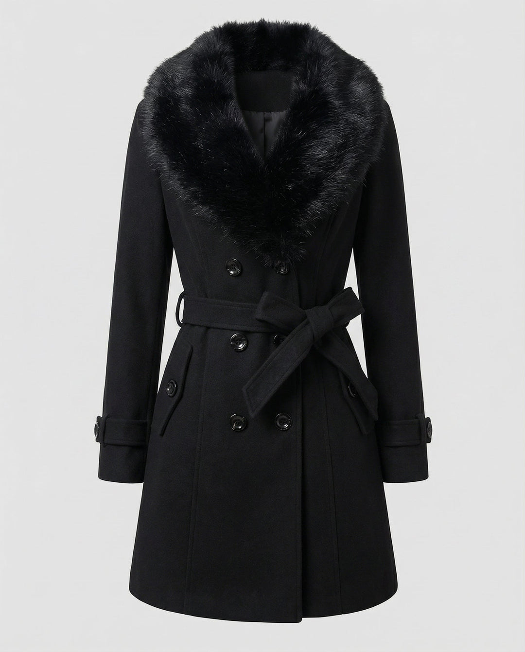 Luxurious Elegant Fur Coat Women