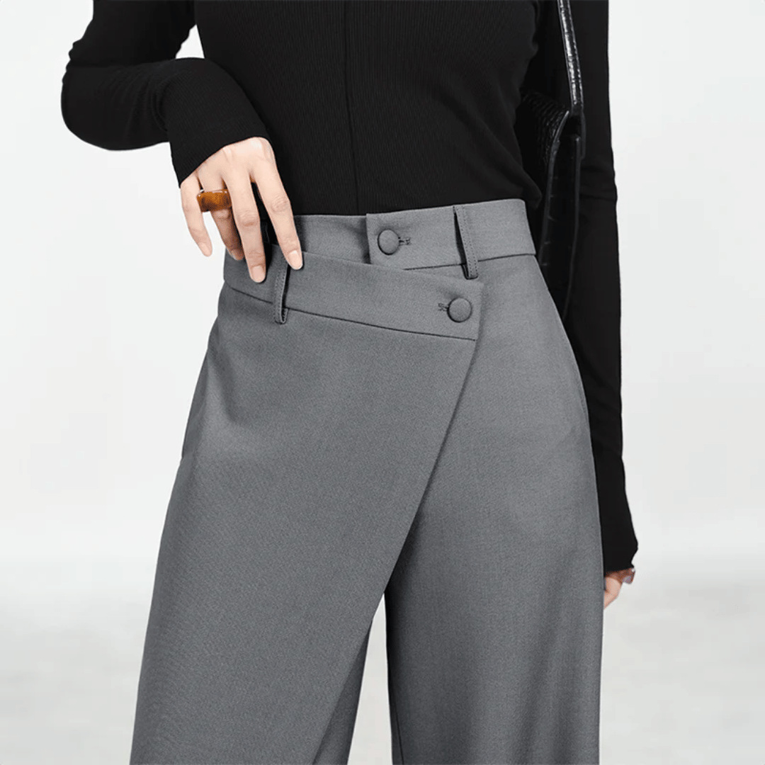 Mune | Wide-Leg Pants - Asymmetrical & Luxurious Wide-Leg by Isabella Vionnet