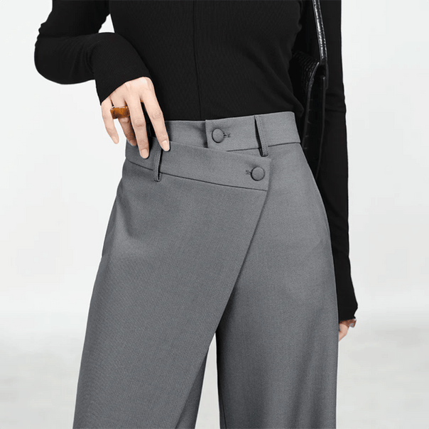 Mune | Wide-Leg Pants - Asymmetrical & Luxurious Wide-Leg by Isabella Vionnet