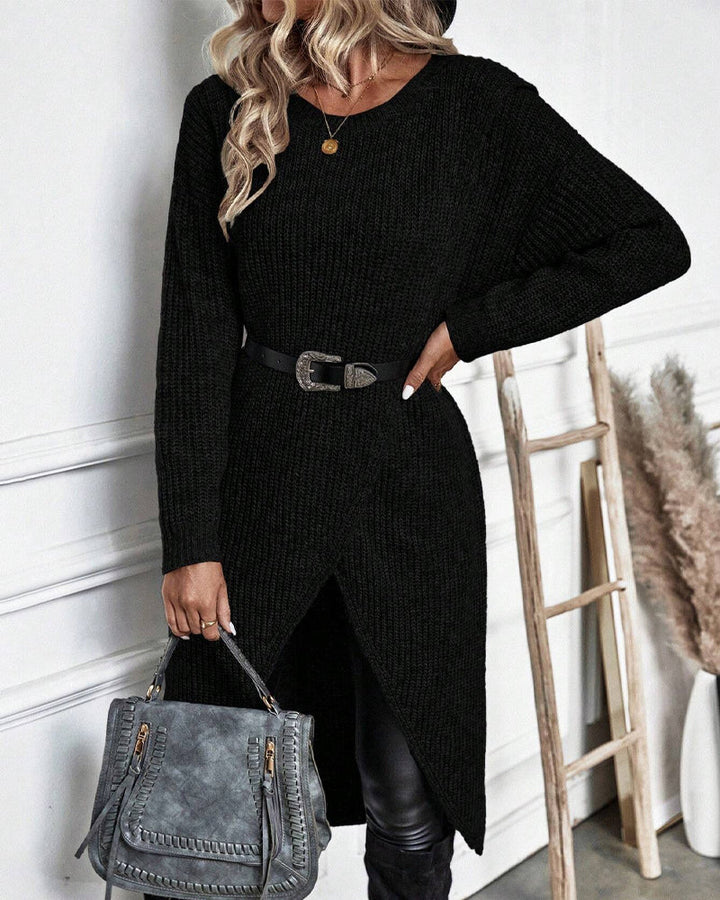 Mune | Sweater dress with irregular hem