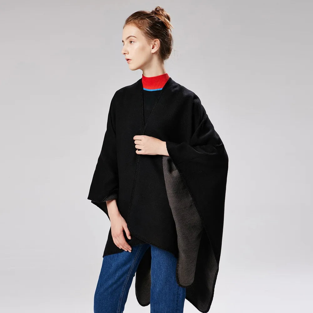 Mune | Warmer Poncho with Flowing Cut