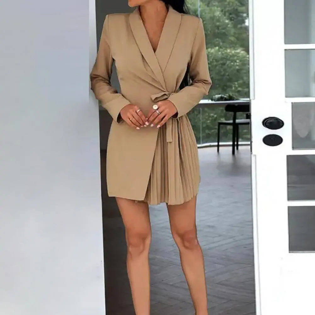 Mune | Solid color blazer dress