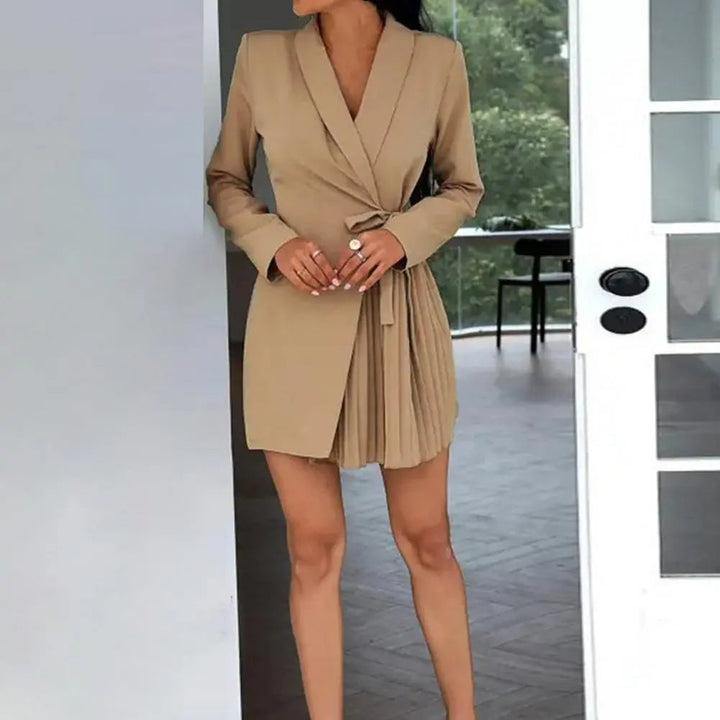 Mune | Solid color blazer dress